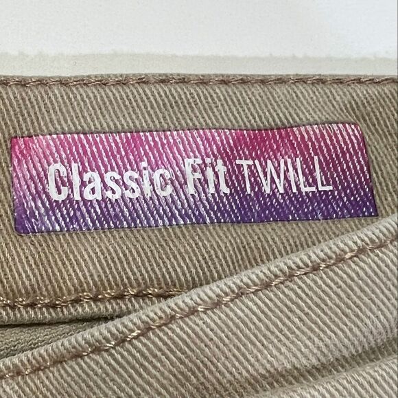 JMS Plus Size Straight Tan Jeans 24WS Stretch 27" Inseam - Picture 4 of 10